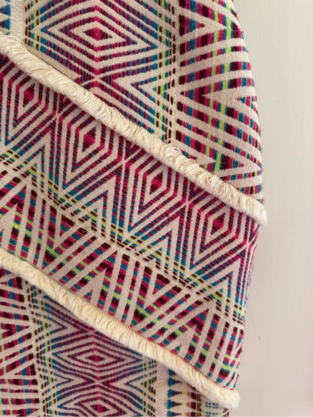 Adelyn Rae Multicolor Geometric Fringe Trim Mini Dress - Picture 4 of 7
